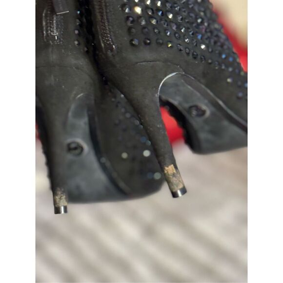 Michael kors mk Dani bootie/boot sz 8 black heel shoe - Picture 10 of 11